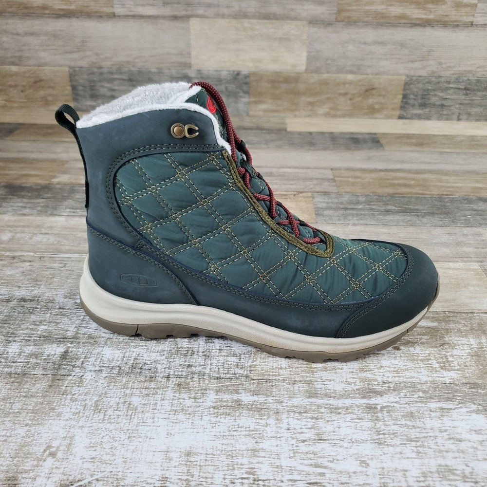 Keen Terradora II Womens Hiking Shoes Sz 9.5 Rosin Waterproof Lace Up Mid Top